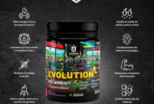 Pré-Treino Evolution Soldiers Nutrition 300g sabor melancia com seus principais benefícios: energia, foco e resistência